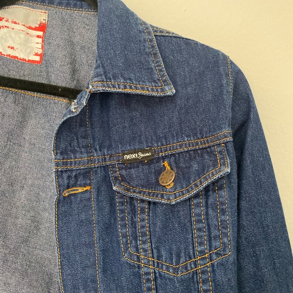 Next Jeans Cropped Denim Jacket in Size Large - Picture 4 of 7